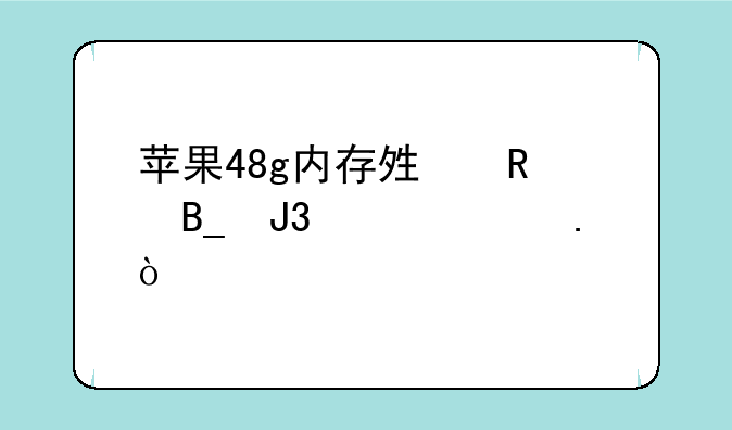 苹果48g内存够用吗和平精英？