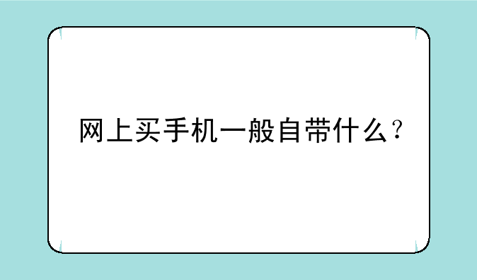 网上买手机一般自带什么？