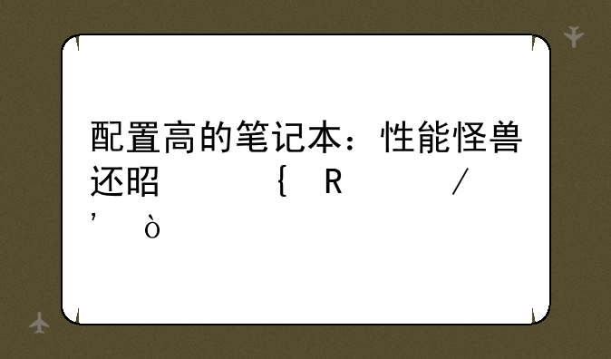 配置高的笔记本：性能怪兽还是实用之选