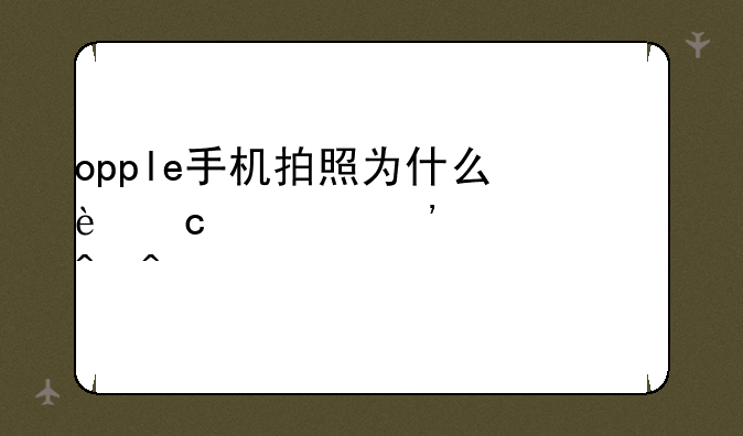 opple手机拍照为什么还要等一段时间