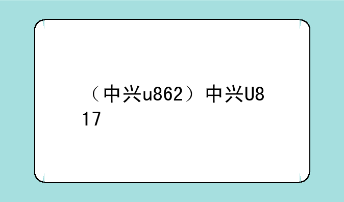 （中兴u862）中兴U817