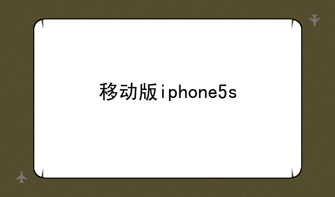 移动版iphone5s