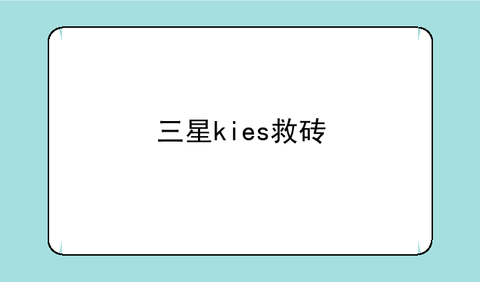 三星kies救砖