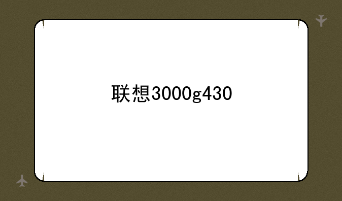 联想3000g430