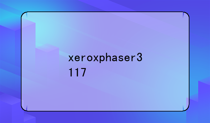 xeroxphaser3117